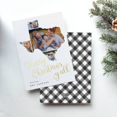 Texas Kerstmis | Fotocollage Folie Feestdagenkaart