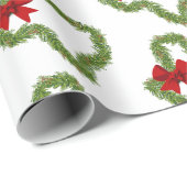 Texas Kerstmis met Red Bow Cadeaupapier (Rol Hoek)