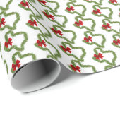Texas Kerstmis met Red Bow Cadeaupapier (Rol Hoek)