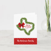 Texas Kerstmis met Red Bow Feestdagen Kaart (Voorkant)