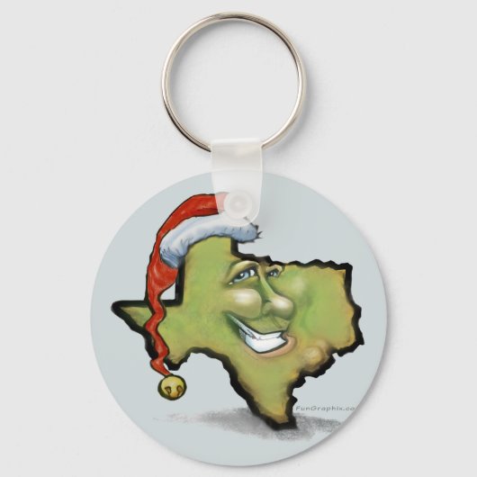 Texas Kerstmis Sleutelhanger (Voorkant)