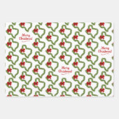 Texas Kerstmis Wreath Inpakpapier Vel (Voorkant)