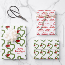 Texas Kerstmis Wreath Inpakpapier Vel
