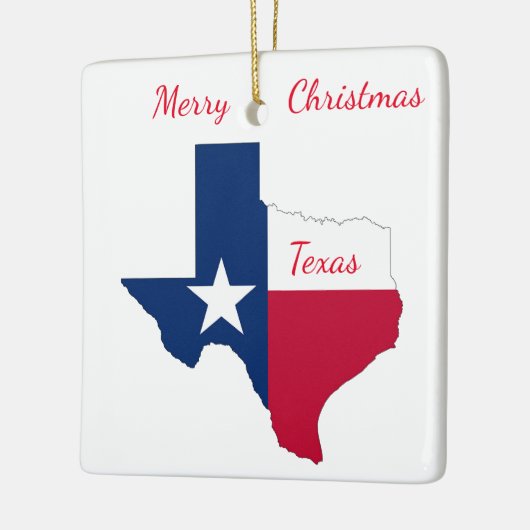 Texas Kerstversiering Keramisch Ornament (Links)
