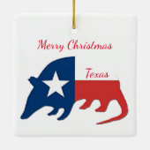 Texas Kerstversiering Keramisch Ornament (Achterkant)