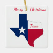 Texas Kerstversiering Keramisch Ornament (Voorkant)