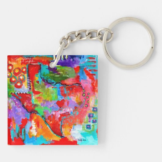 Texas Key-chain door Shelly Jones Sleutelhanger (Achterkant)