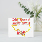 Texas - Kickin' Butt Briefkaart (Staand voorkant)