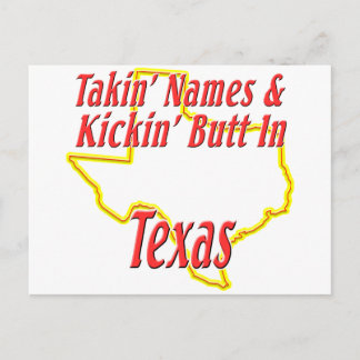 Texas - Kickin' Butt Briefkaart