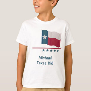 Texas Kind Word Waving Lone Star-vlag T-shirt