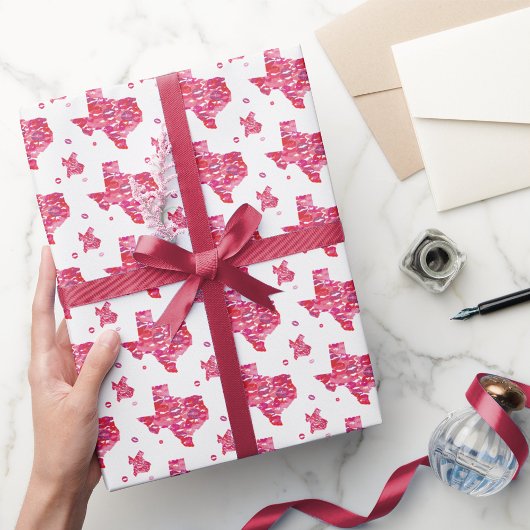 Texas Kisses Cadeaupapier