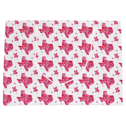 Texas Kisses Pattern Groot Cadeauzakje (Voorkant)