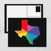 texas kleur burst briefkaart (Voorkant / Achterkant)