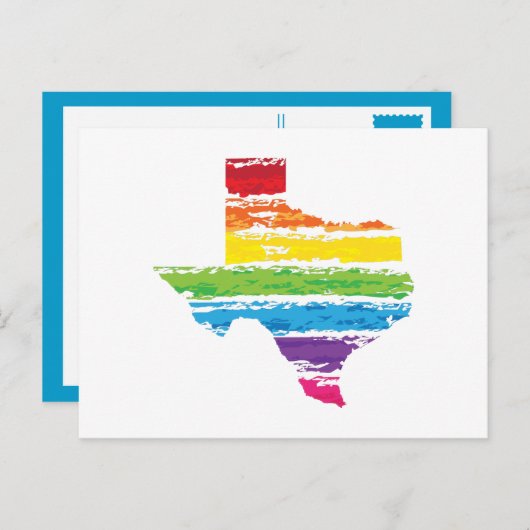 texas kleur burst briefkaart (Voorkant / Achterkant)