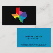 texas kleur burst visitekaartje (Voorkant / Achterkant)