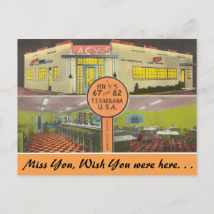 Texas, Lacy's drive-in, Texarkana Briefkaart