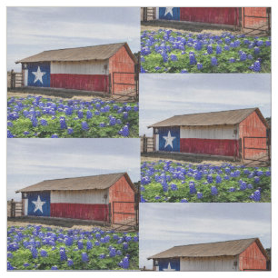 Texas Landscape Barn met Bluebonnets 4,5-inch blok Stof