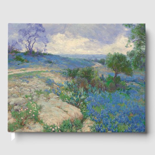 Texas Landscape met Bluebonnets Julian Onderdonk Gastenboek (Voorkant)