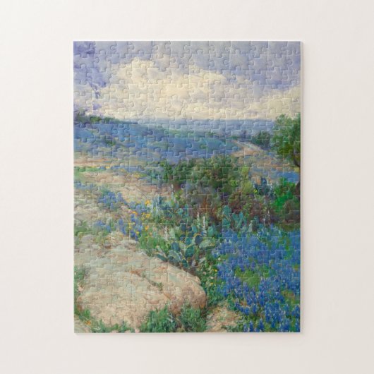 Texas Landscape met Bluebonnets Julian Onderdonk Legpuzzel (Verticaal)