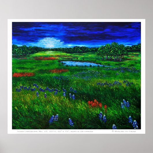 Texas Landscape Poster (Voorkant)