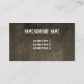 Texas langhoorn rustiek land sepia custom visitekaartje (Achterkant)