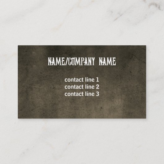 Texas langhoorn rustiek land sepia custom visitekaartje (Achterkant)