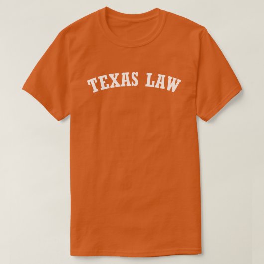 Texas Law geest in het wit T-shirt (Design voorkant)