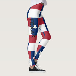 TEXAS Leggings Red White Blue met Yoga Pants