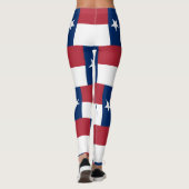 TEXAS Leggings Red White Blue met Yoga Pants (Achterkant)