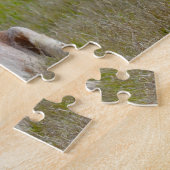 Texas Leghorn Rund Jigsaw Puzzel (Zijkant)