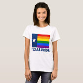 Texas LGBT Gay Pride Rainbow Flag T-shirt (Voorkant volledig)