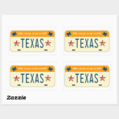 Texas Licence Bord, de eenzame sterrenstaat Rechthoekige Sticker (Vel)
