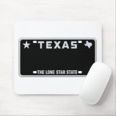 Texas License Bord Muismat (Met muis)