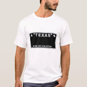 Texas License Bord T-Shirt (Voorkant)
