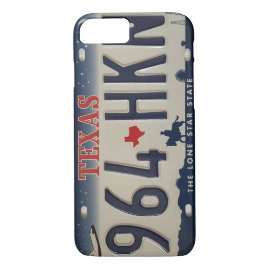 Texas License bord telefooncel Case-Mate iPhone Case (Achterkant)