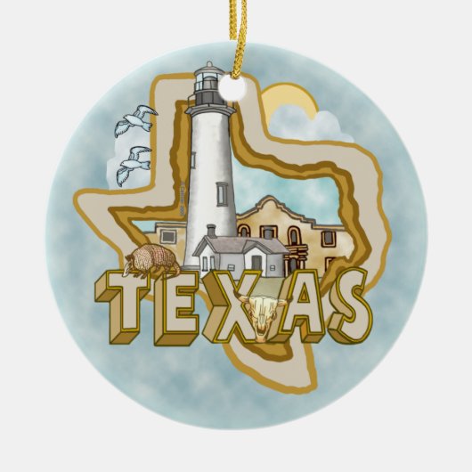 Texas Lighthouse Ornament (Voorkant)