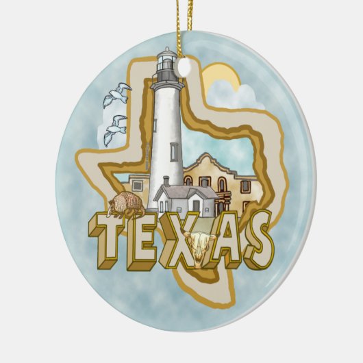 Texas Lighthouse Ornament (Links)
