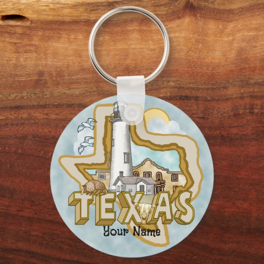 Texas Lighthouse Sleutelhanger (Voorkant)