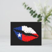 Texas Lips Briefkaart (Staand voorkant)