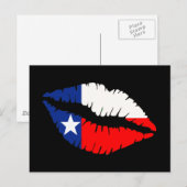 Texas Lips Briefkaart (Voorkant / Achterkant)