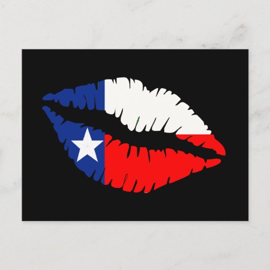 Texas Lips Briefkaart (Voorkant)