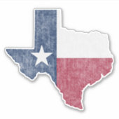 Texas Lone Star Austin Dallas Houston Sticker (Voorkant)