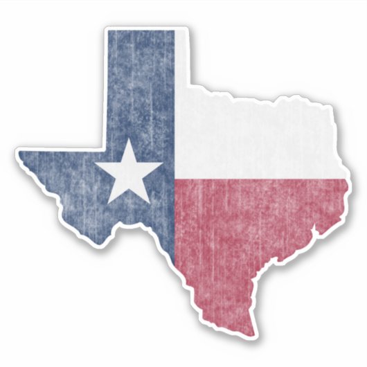 Texas Lone Star Austin Dallas Houston Sticker (Voorkant)