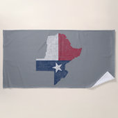 Texas Lone Star  Austin Dallas Houston Strandlaken (Voorkant)