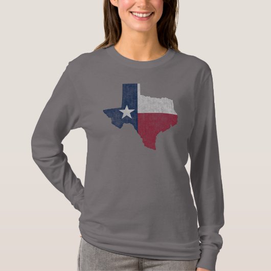Texas Lone Star  Austin Dallas Houston T-shirt (Voorkant)