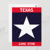 Texas Lone Star Briefkaart (Voorkant / Achterkant)