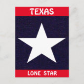 Texas Lone Star Briefkaart (Voorkant)