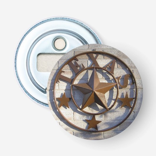 Texas Lone Star Button Flesopener (Voorkant)