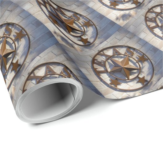 Texas Lone Star Cadeaupapier (Rol Hoek)