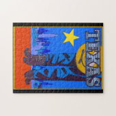 Texas Lone Star Cowboy Legpuzzel (Horizontaal)